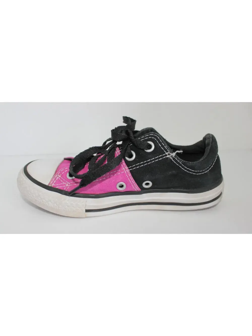 Converse Chuck Taylor Madison OX 651748F Pink Black Kids Sneakers Juniors US 13
